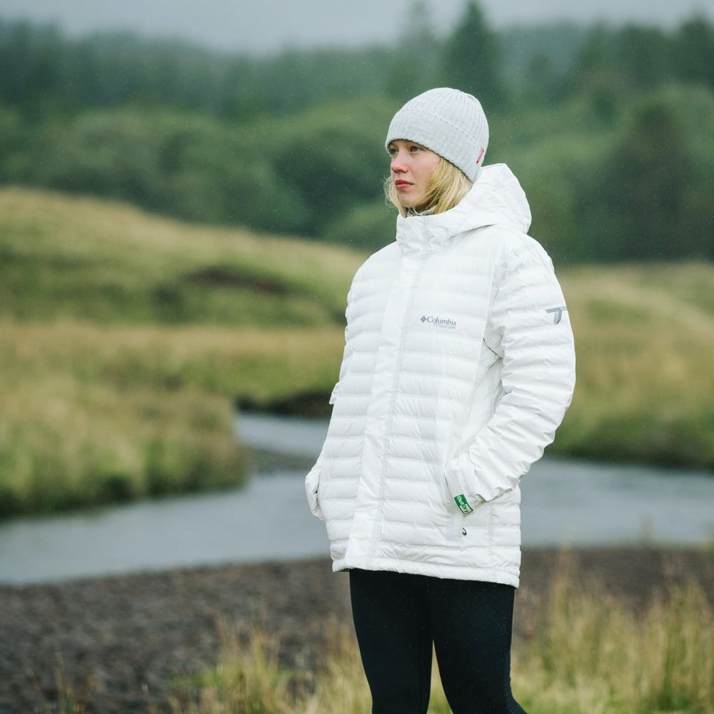 NEW $280 Columbia Titanium OutDry Extreme Eco Down Jacket! XS White